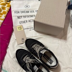 Golden Goose Running Sole Black Sneakers size 40